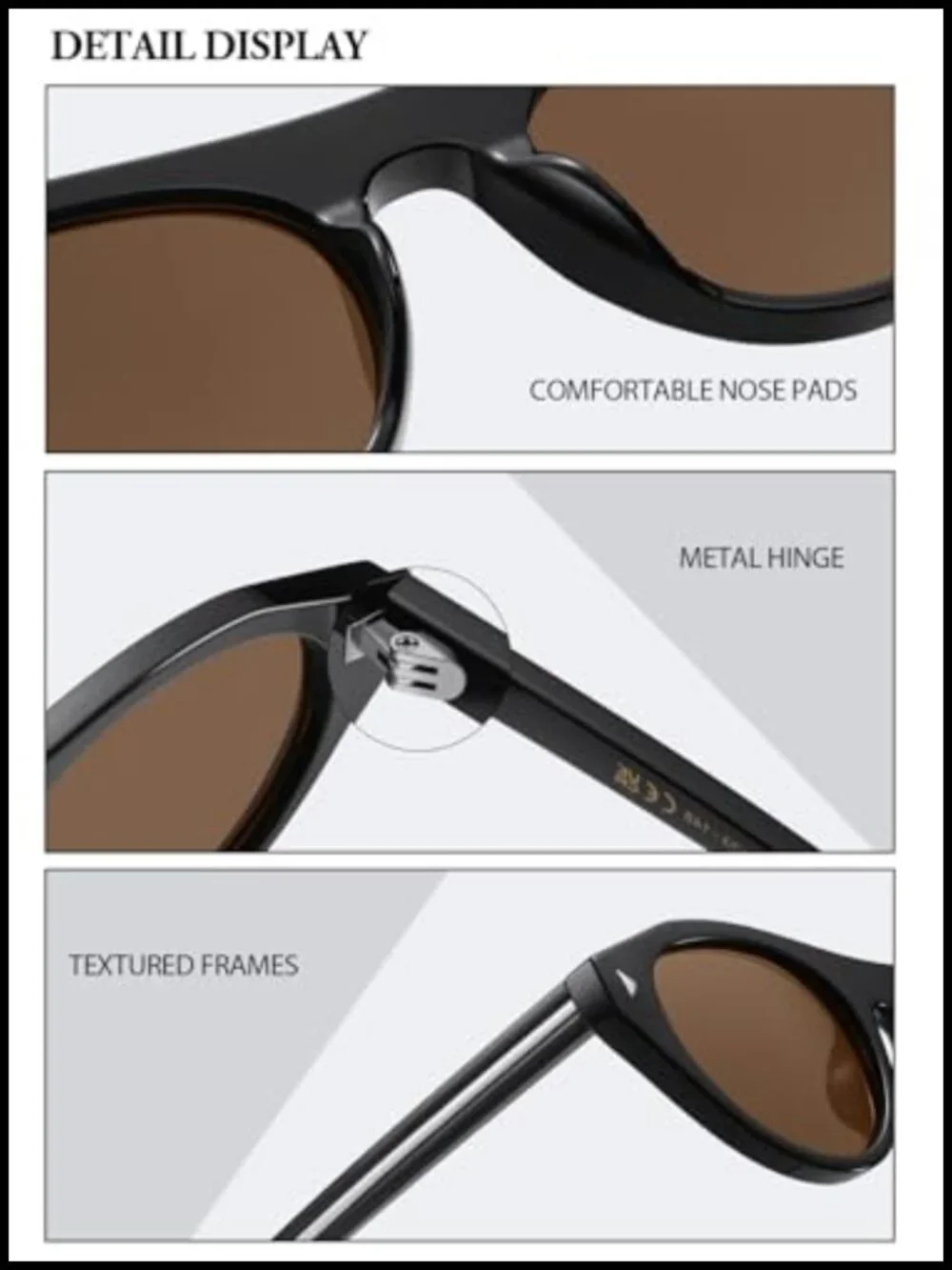 Retro Small Oval Sunglasses, Y2K Vintage Narrow Round Cateye Shades, UV400